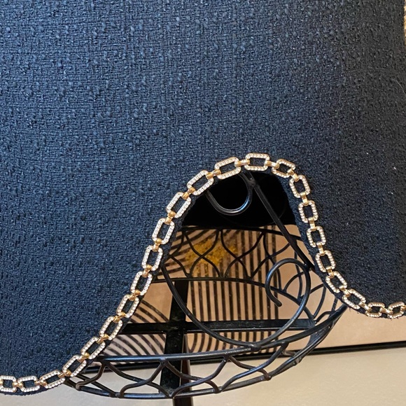 Vintage black tweed dress, vintage style, gold detailing. SHIP FAST!! - Picture 5 of 6